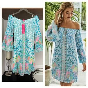 NEW Lilly Pulitzer Nevie Off-The-Shoulder Dress
